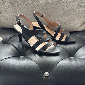 Elegant Black Strappy Heels
